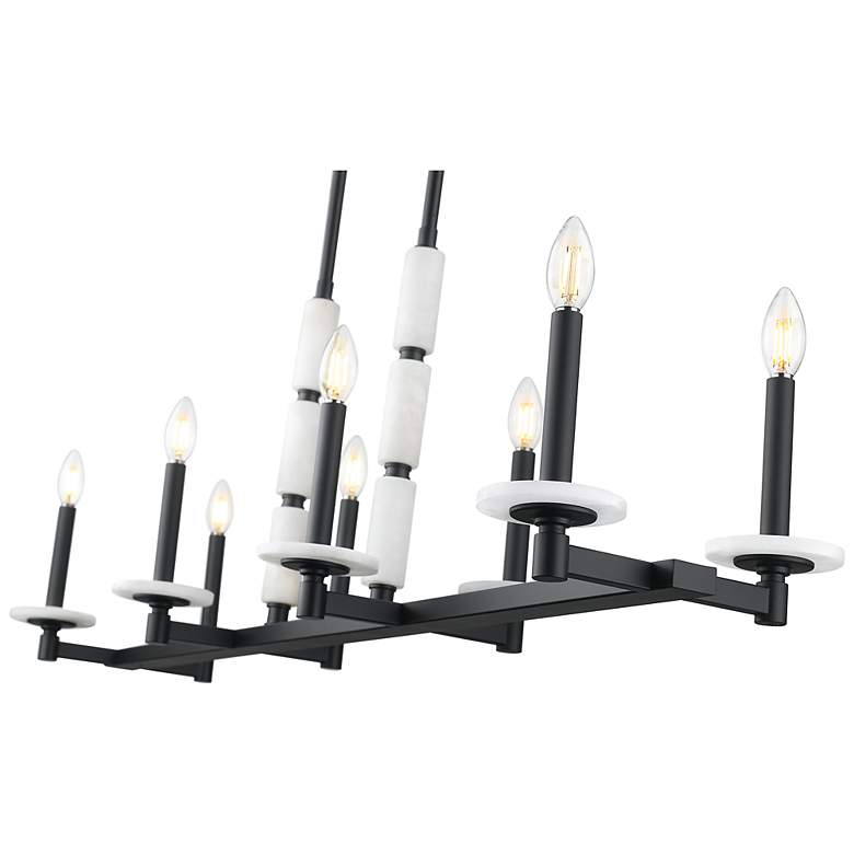 Image 6 Kaden by Z-Lite Matte Black 8 Light Linear Chandelier more views
