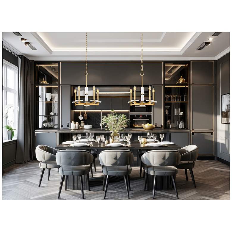 Image 2 Kaden by Z-Lite Modern Gold 5 Light Chandelier more views