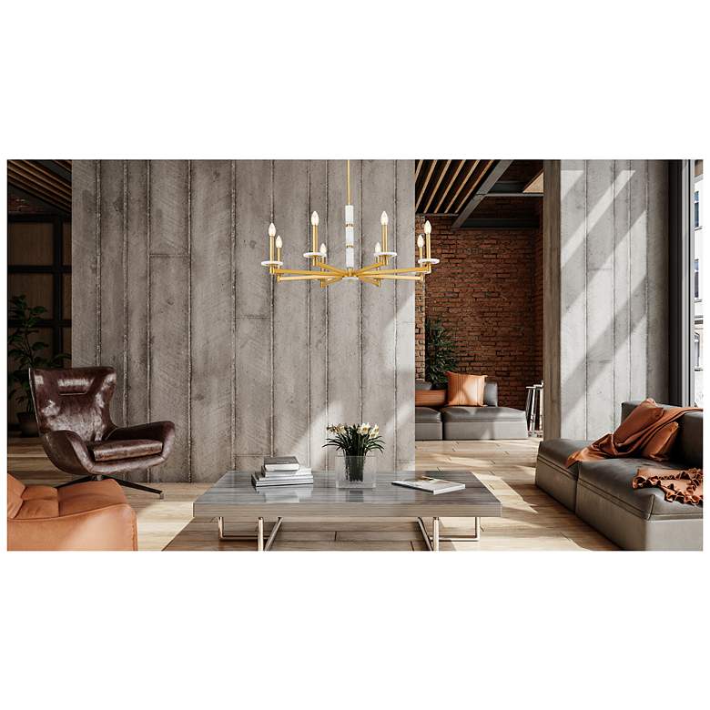 Image 2 Kaden by Z-Lite Modern Gold 8 Light Chandelier more views