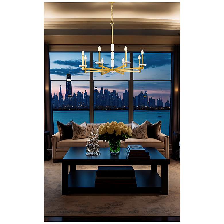 Image 3 Kaden by Z-Lite Modern Gold 8 Light Chandelier more views