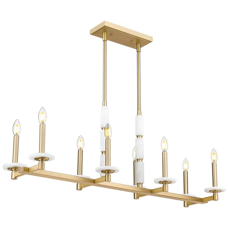 Image 1 Kaden by Z-Lite Modern Gold 8 Light Linear Chandelier