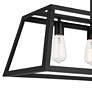 3_Kadera 40" Wide Semi Gloss Black 5-Light Island Pendant more views