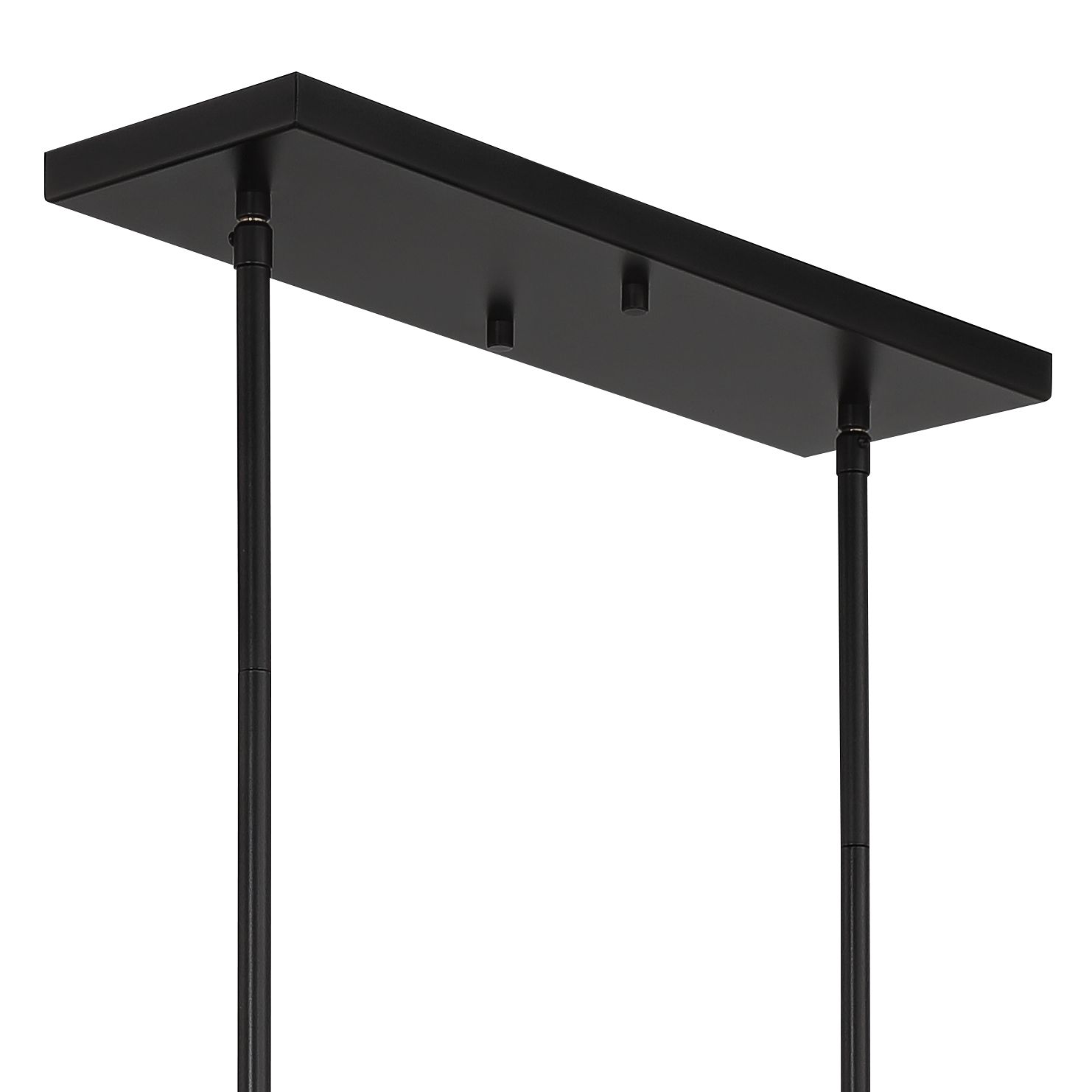 Image 4 Kadera 40" Wide Semi Gloss Black 5-Light Island Pendant more views