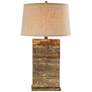 2_Kadoka 30 1/2" Handcrafted Hydrocal Rustic Southwest Table Lamp