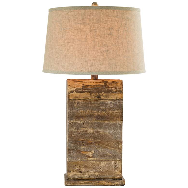 Image 2 Kadoka Wood 30 1/2 inch Handcrafted Rustic Southwest Table Lamp