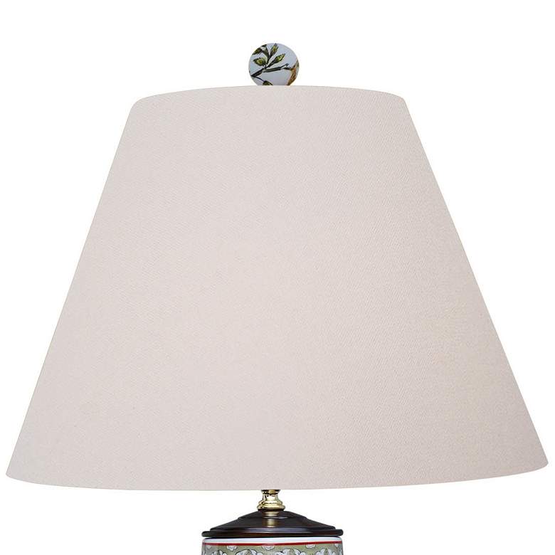 Image 3 Kaede Flowers and Birds 30" Multi-Color Porcelain Vase Table Lamp more views