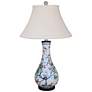 1_Kaede Garden Flowers 24" Multi-Color Wine Vase Porcelain Table Lamp