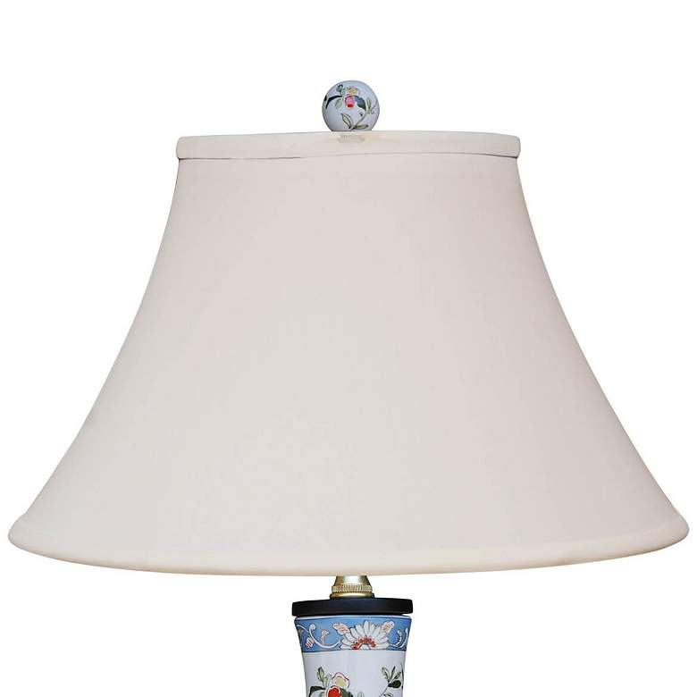 Image 2 Kaede Garden Flowers 24" Multi-Color Wine Vase Porcelain Table Lamp more views