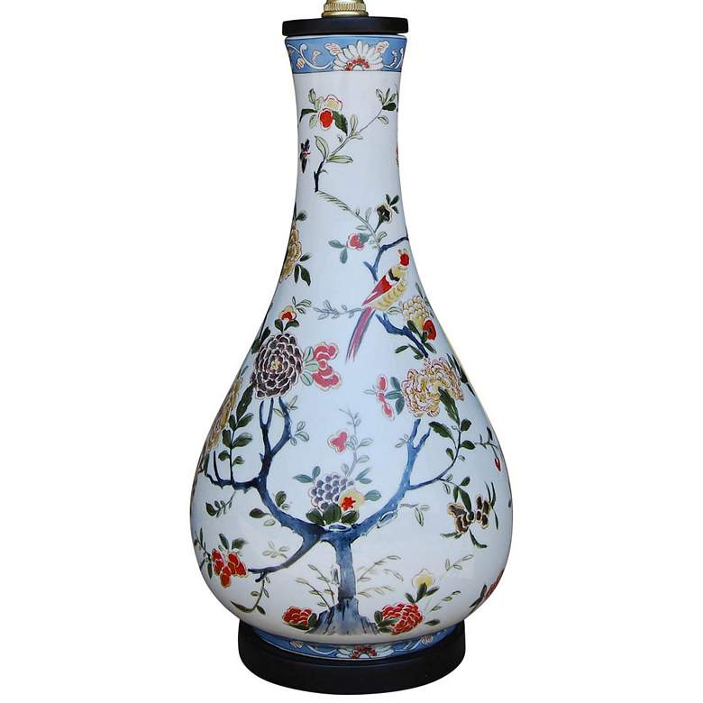 Image 3 Kaede Garden Flowers 24 inch Multi-Color Wine Vase Porcelain Table Lamp more views