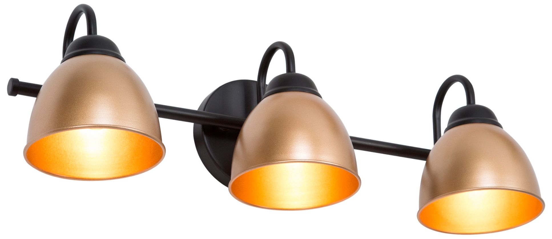 Kael 21.3"W 3-Light Gold Metal Bathroom Vanity Light