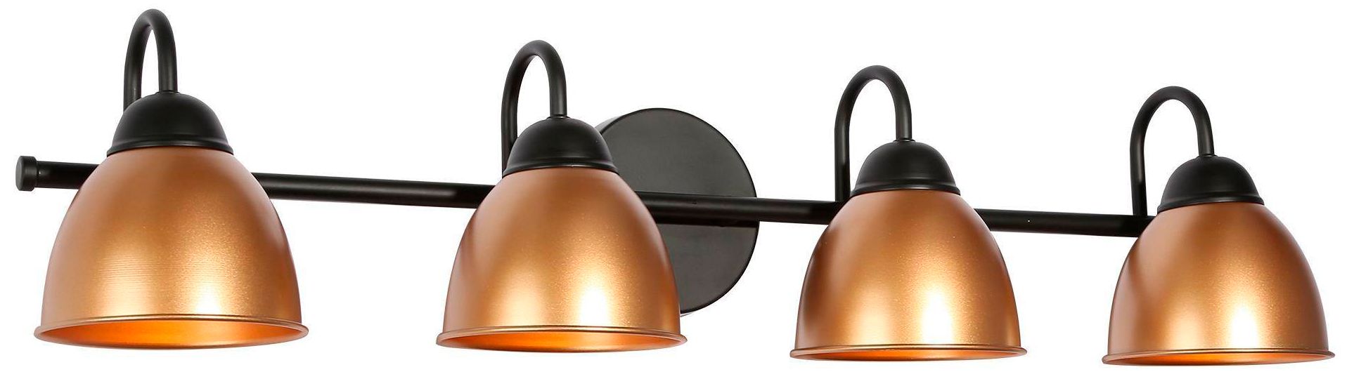 Kael 30.3"W 4-Light Gold Metal Bathroom Vanity Light