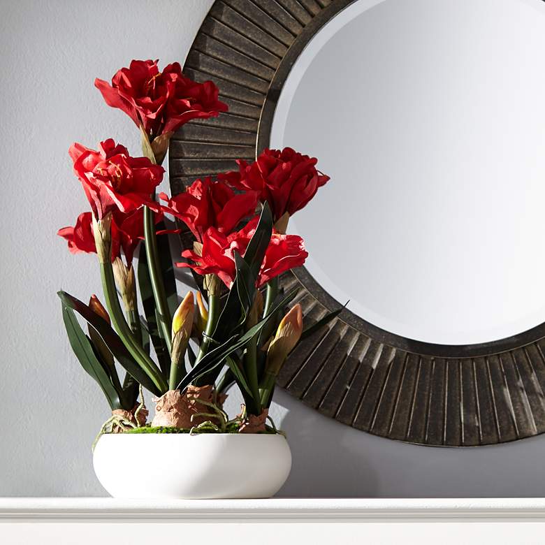 Image 1 Kafir Lily 25" High Silk Potted Plant