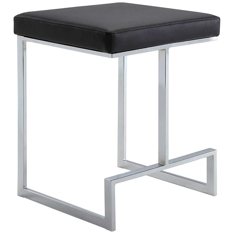 Image 2 Kafka 24" Black Leatherette Counter Stool