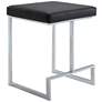 2_Kafka 24" Black Leatherette Counter Stool