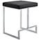 Kafka 24" Black Leatherette Counter Stool