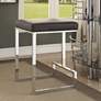 1_Kafka 24" Black Leatherette Counter Stool