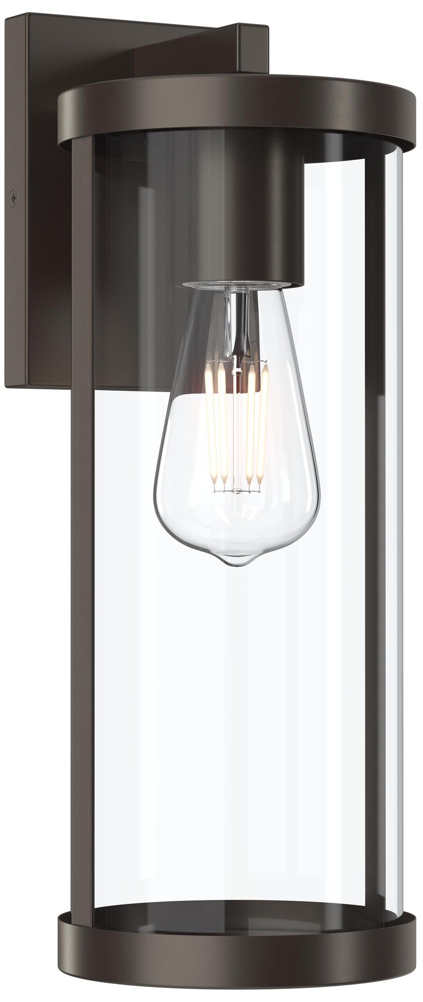 Kagen Large Outdoor Wall Light with Clear Glass Panels