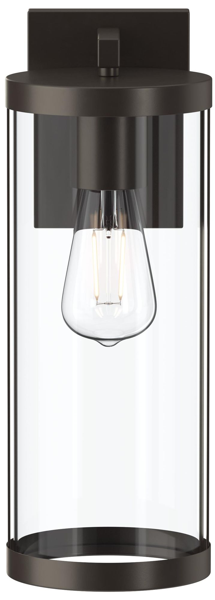 Kagen Large Outdoor Wall Light with Clear Glass Panels