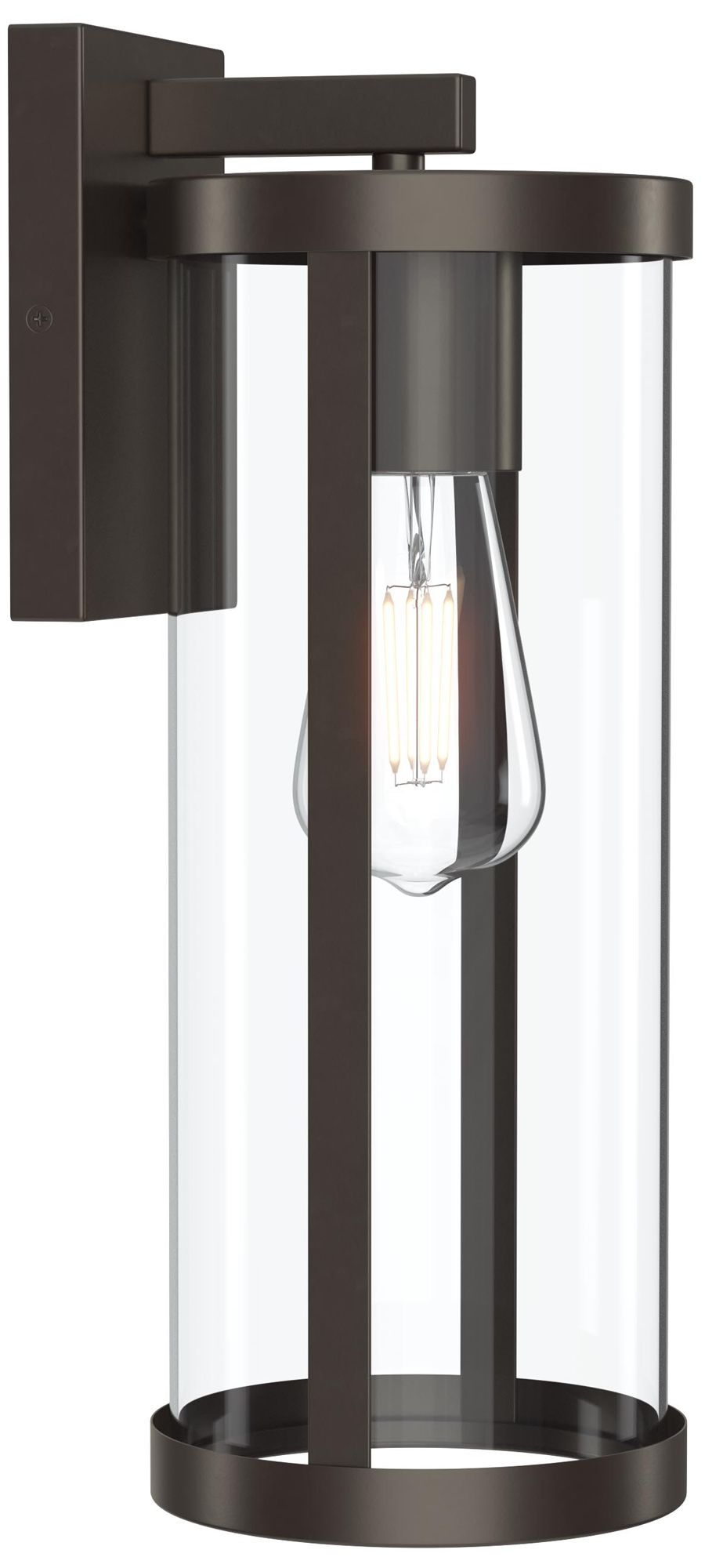 Kagen Large Outdoor Wall Light with Clear Glass Panels