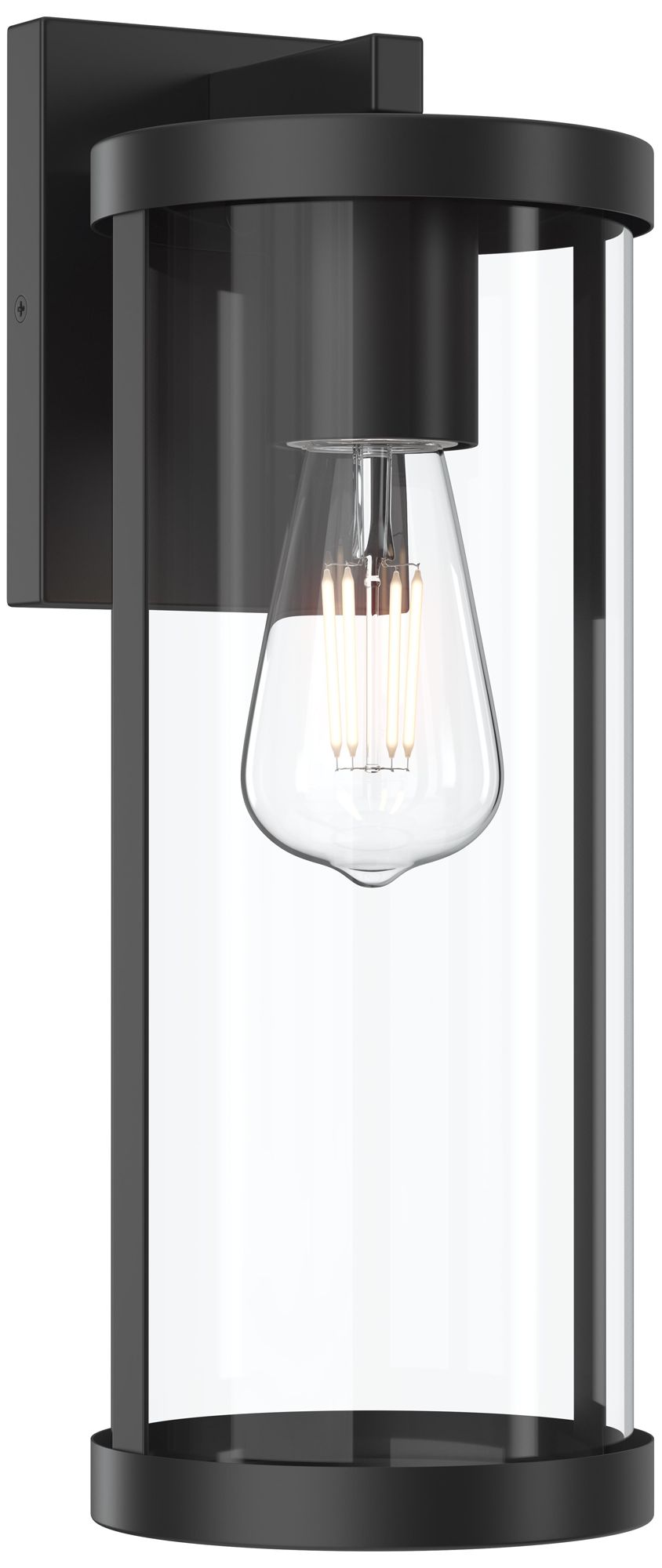 Image 2 Kagen Large Outdoor Wall Light with Clear Glass Panels