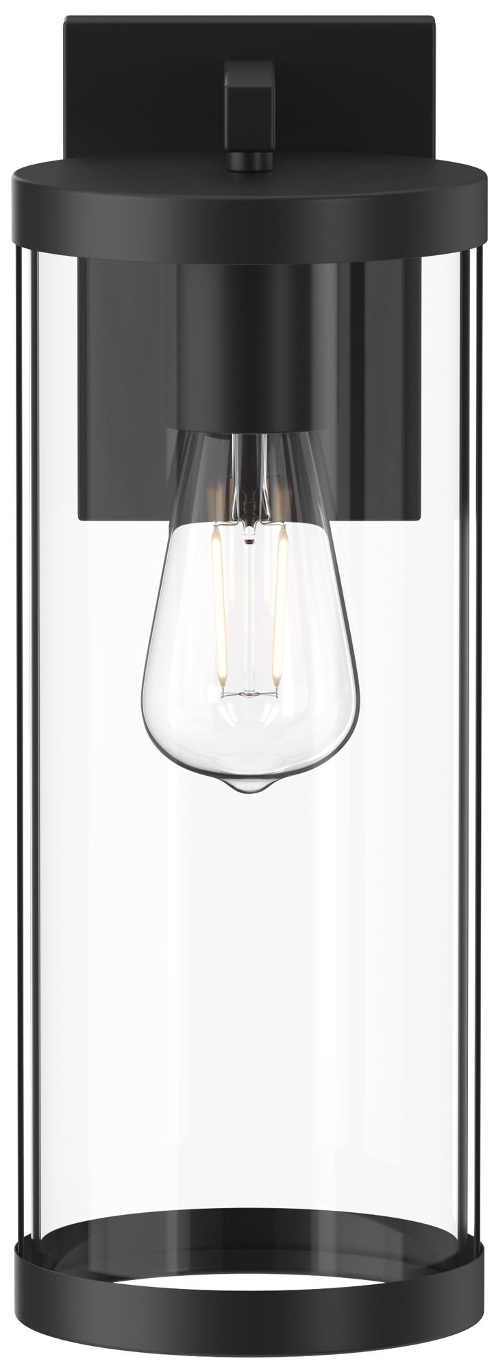 Kagen Large Outdoor Wall Light with Clear Glass Panels