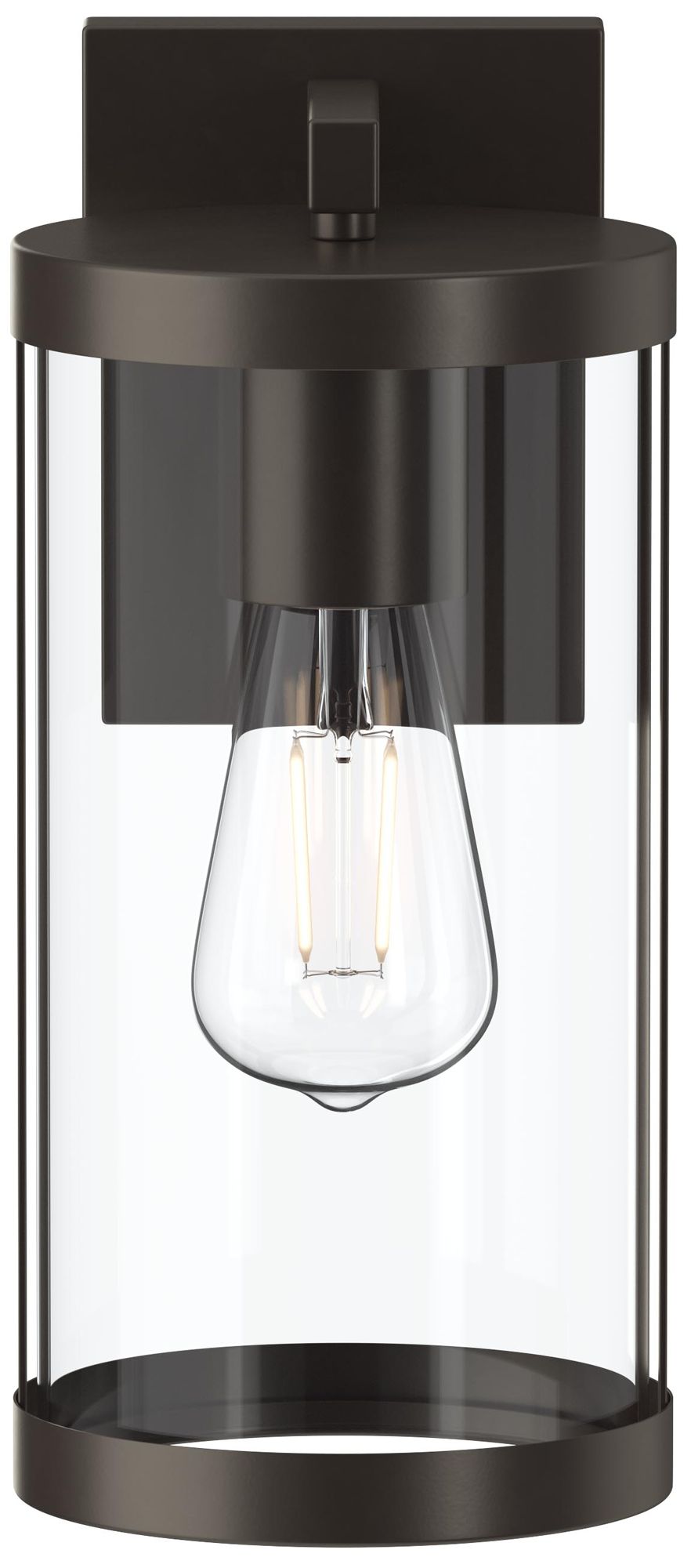 Image 7 Kagen Medium Outdoor Wall Light with Clear Glass Panels more views