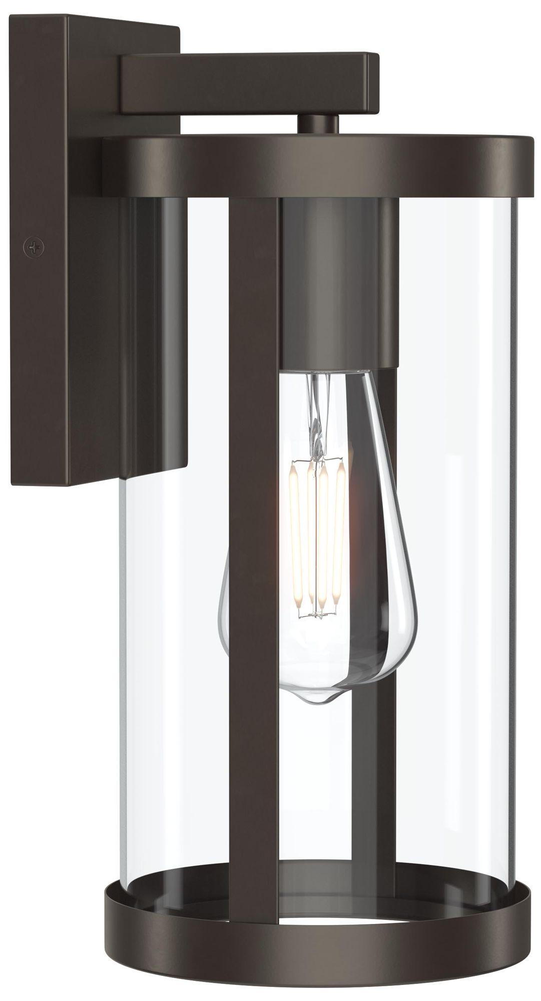 Kagen Medium Outdoor Wall Light with Clear Glass Panels