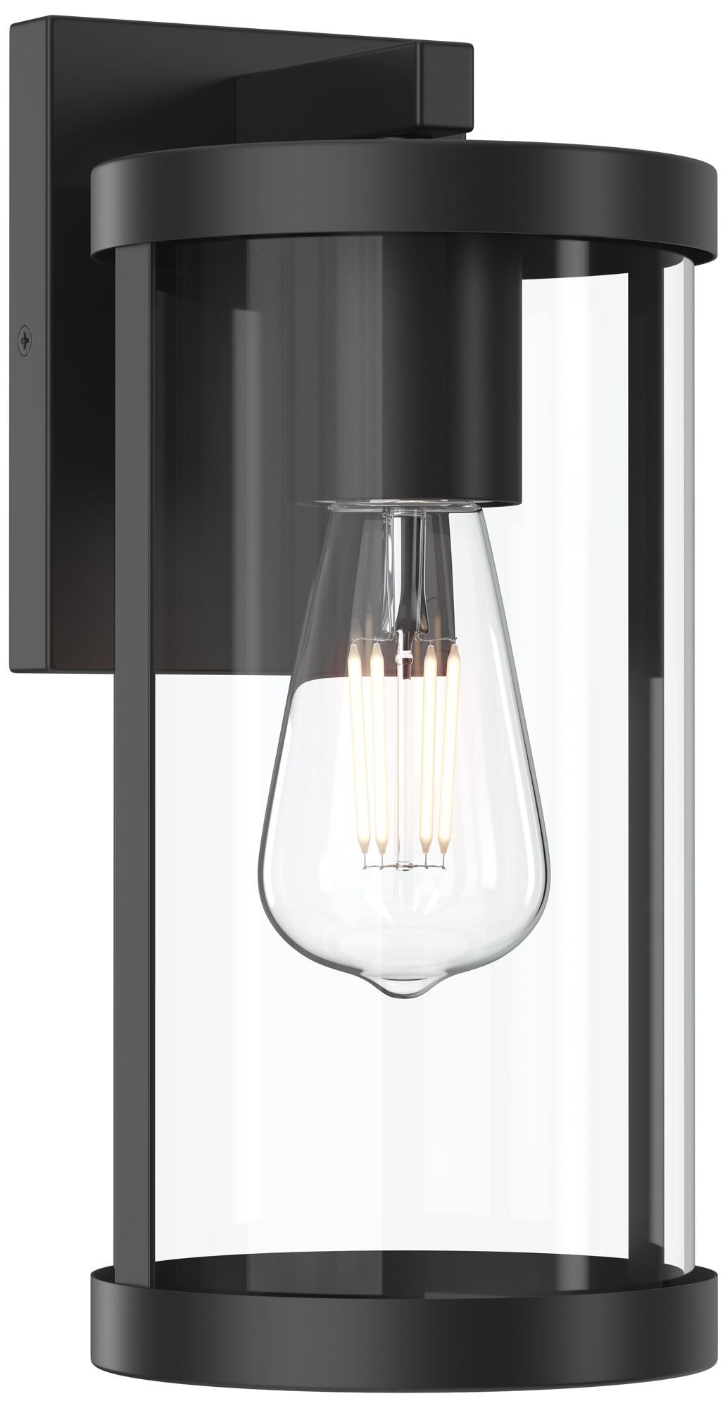 Kagen Medium Outdoor Wall Light with Clear Glass Panels