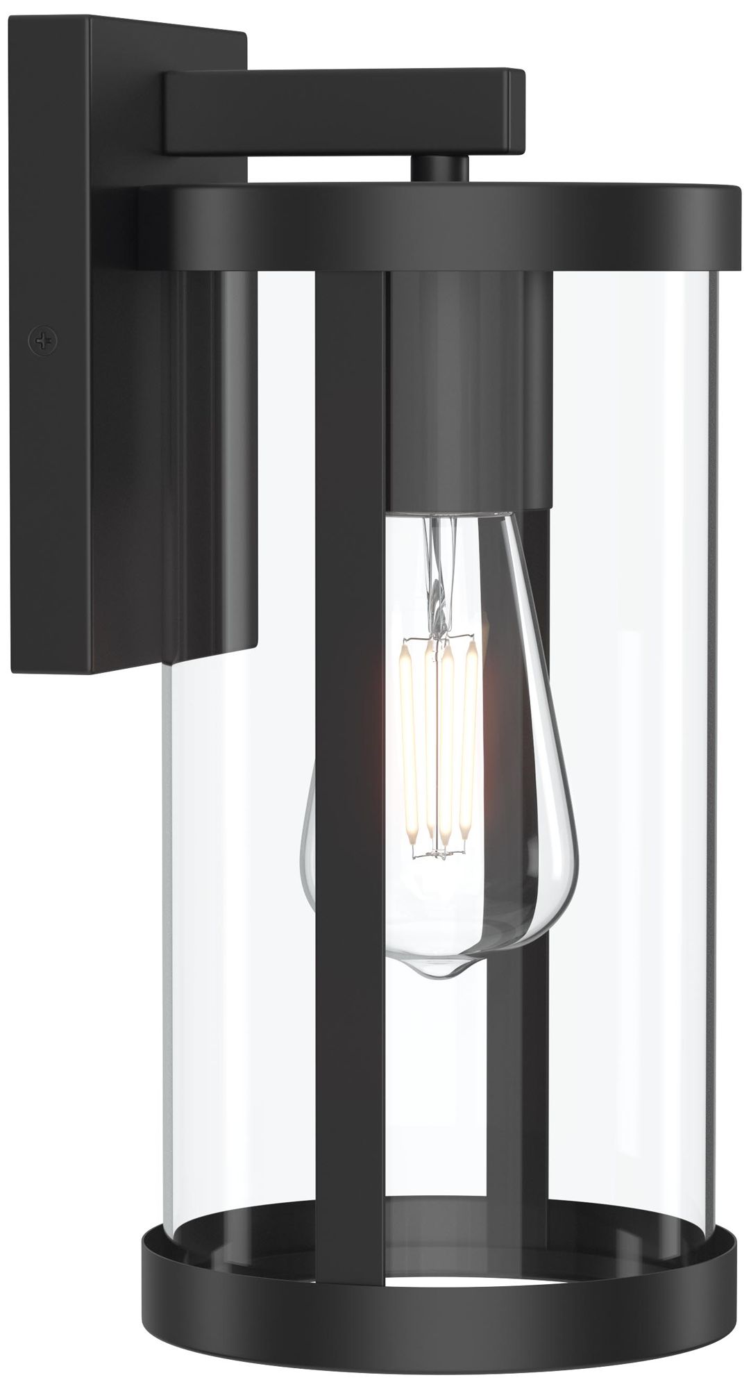 Kagen Medium Outdoor Wall Light with Clear Glass Panels