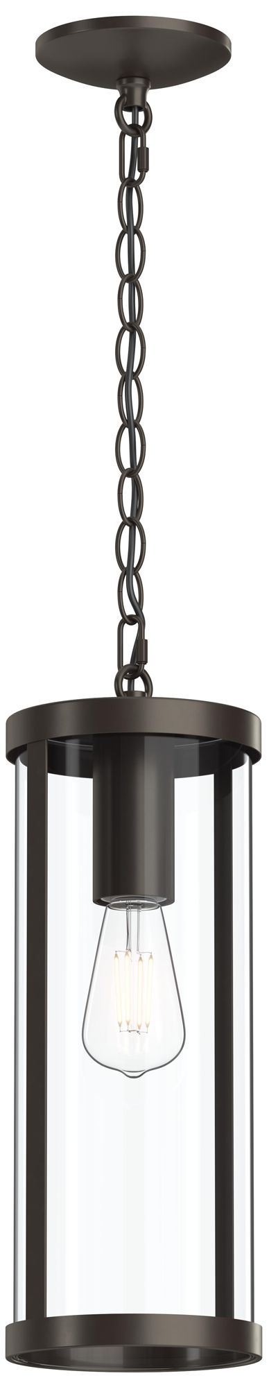 Kagen Outdoor Pendant Light with Clear Glass Panels