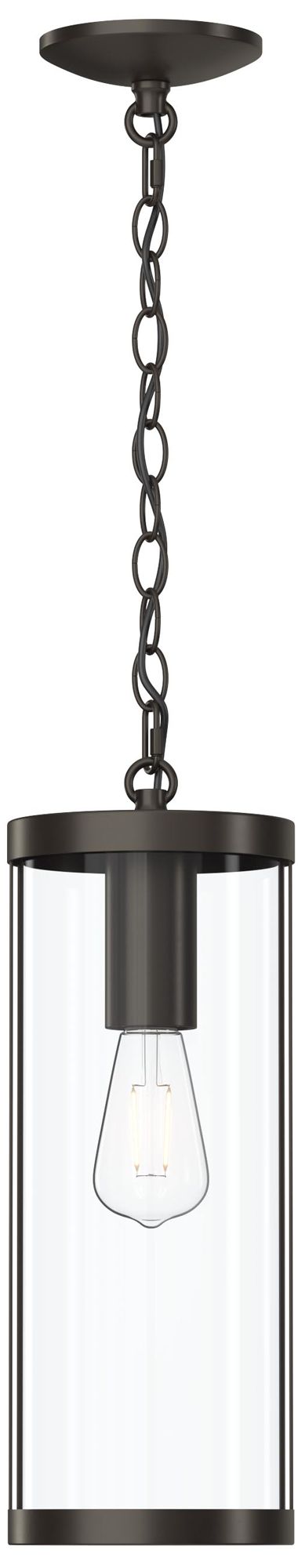 Image 7 Kagen Outdoor Pendant Light with Clear Glass Panels more views