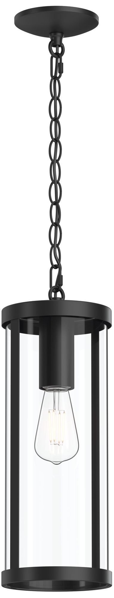 Kagen Outdoor Pendant Light with Clear Glass Panels