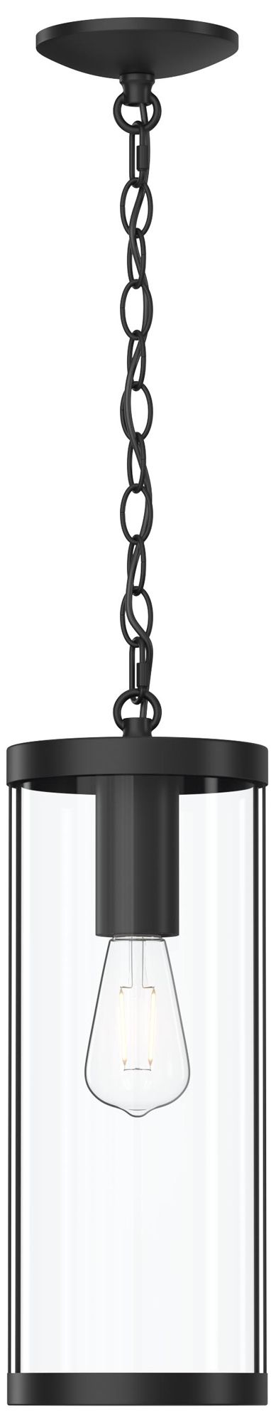 Image 7 Kagen Outdoor Pendant Light with Clear Glass Panels more views