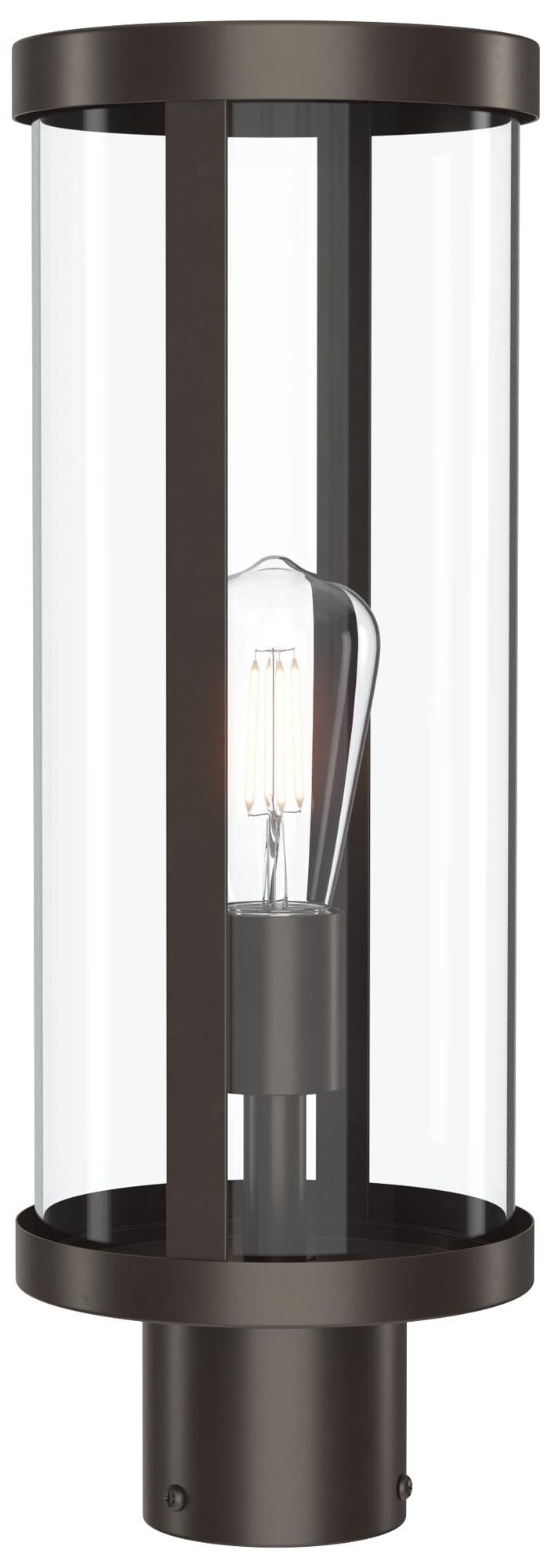 Image 7 Kagen Outdoor Post Light with Clear Glass Panels more views