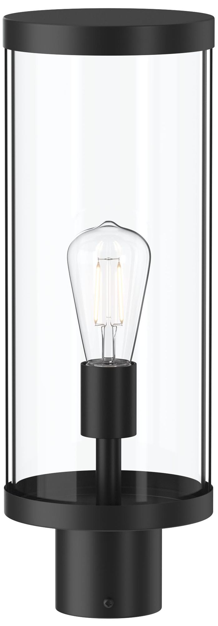 Image 6 Kagen Outdoor Post Light with Clear Glass Panels more views