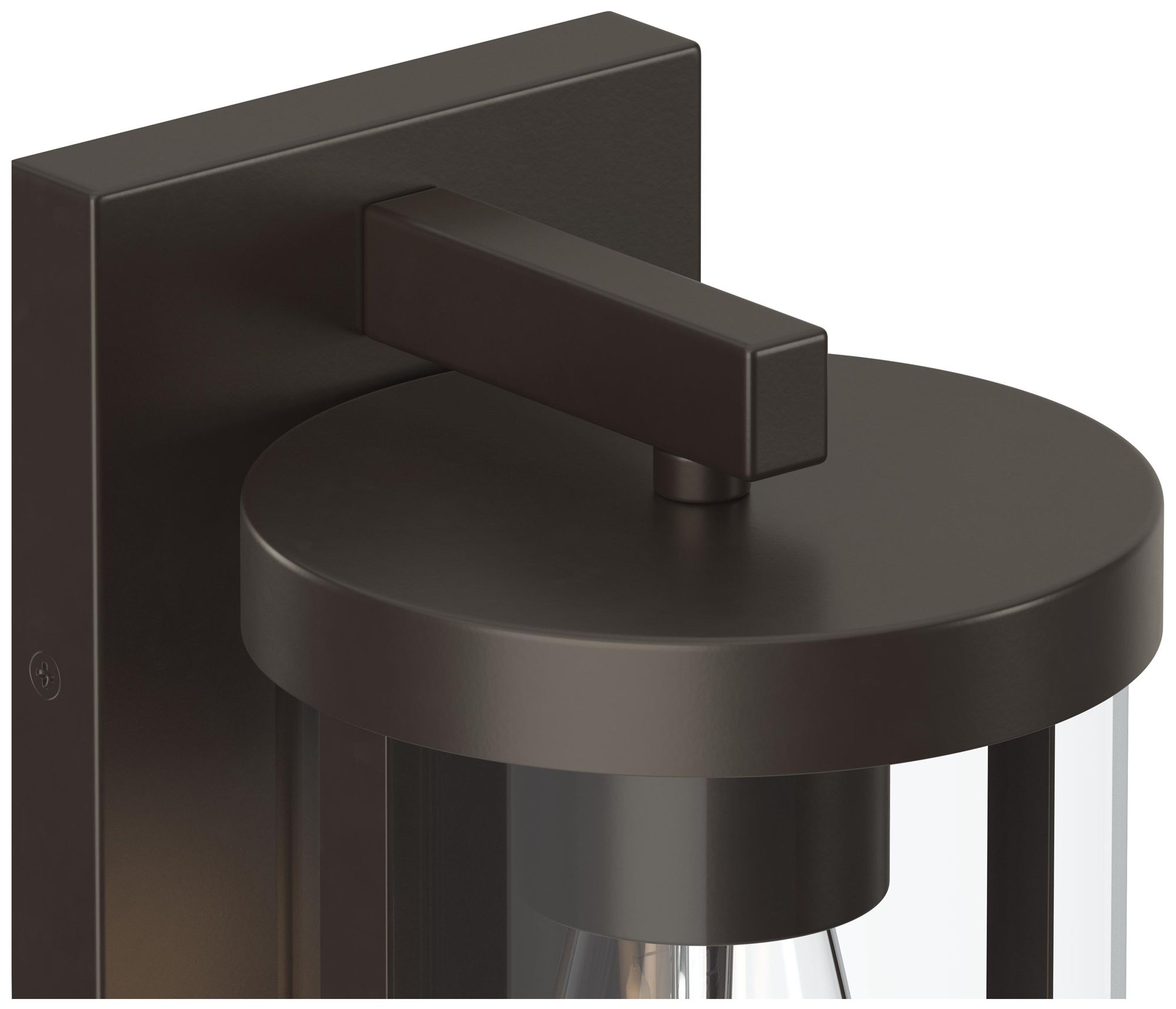 Image 7 Kagen Small Outdoor Wall Light with Clear Glass Panels more views