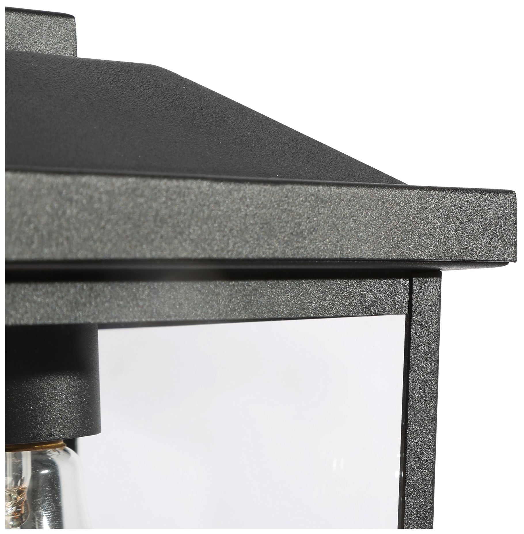 Image 4 Kagib 11.4" High Black Glass Outdoor Wall Light more views