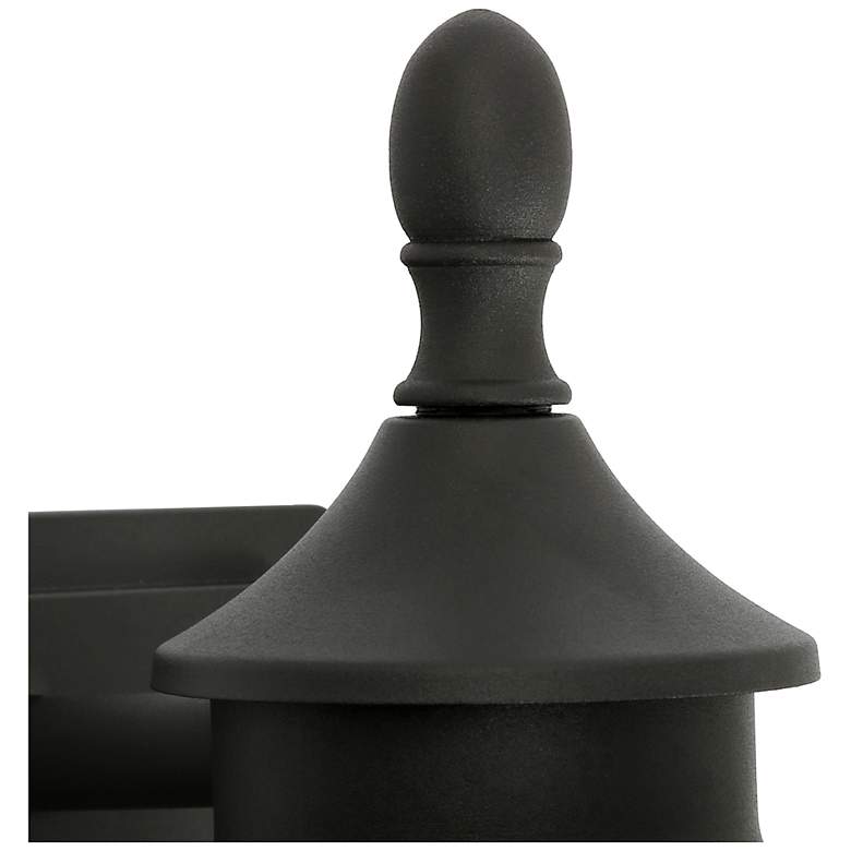 Image 4 Kagib 11.8" High Black Glass Outdoor Wall Light more views
