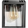 6_Kagib 11" High Black Glass Outdoor Wall Light more views