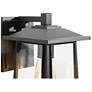 4_Kagib 9.1" High Black Glass Outdoor Wall Light Set of 2 more views