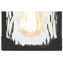 3_Kagib 9.8" High Black Glass Outdoor Wall Light more views