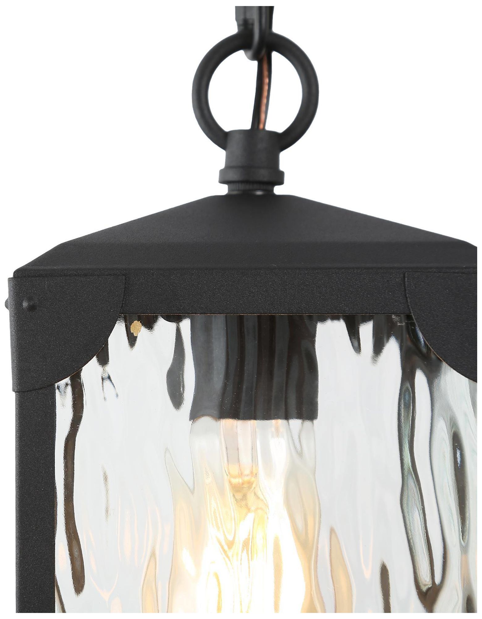 Image 5 Kagib 9.8" High Black Glass Outdoor Wall Light more views