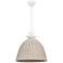 Kahn 22 1/4" Wide Gesso White Dome Pendant Light