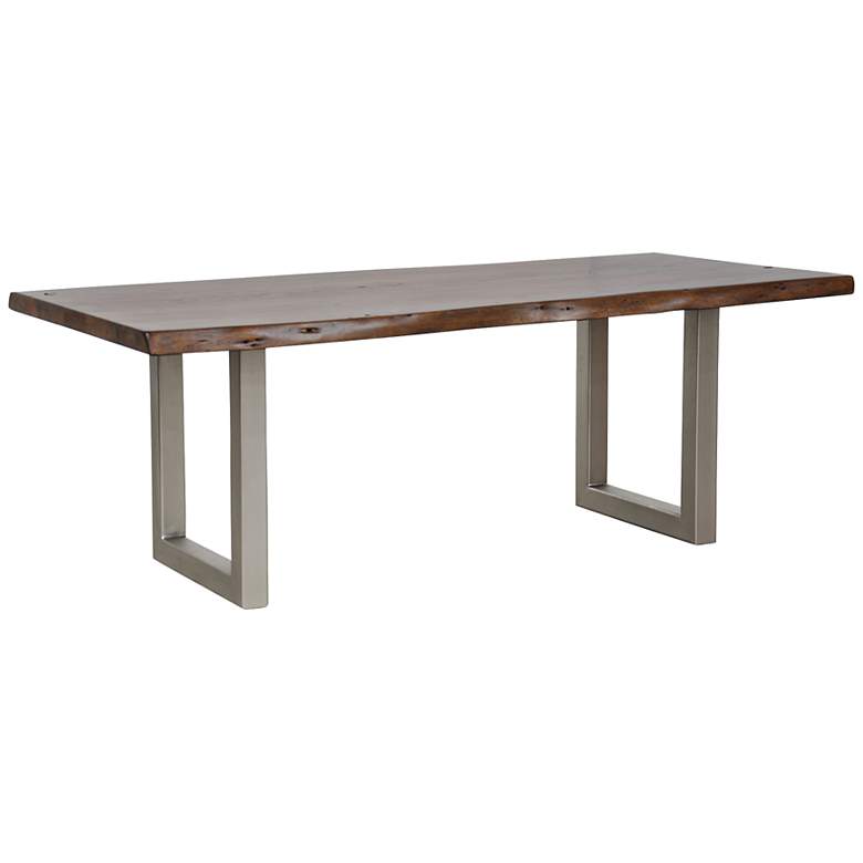 Image 1 Kai 94" Wide Deep Walnut Dining Table