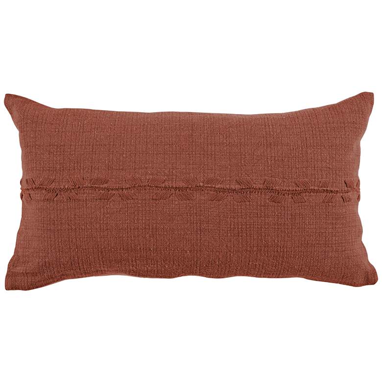 Image 1 Kai Terracotta Orange 26 inch x 14 inch Throw Pillow