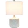 Kaia 19" High Off-White Ceramic Bedside Accent Table Lamp
