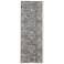 Kaia Distressed Indoor Ivory Area Rug 39HUF 2'-6" x 10'