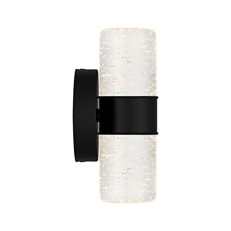 Image 5 Kaia Integrated LED Matte Black Outdoor Wall Lantern more views