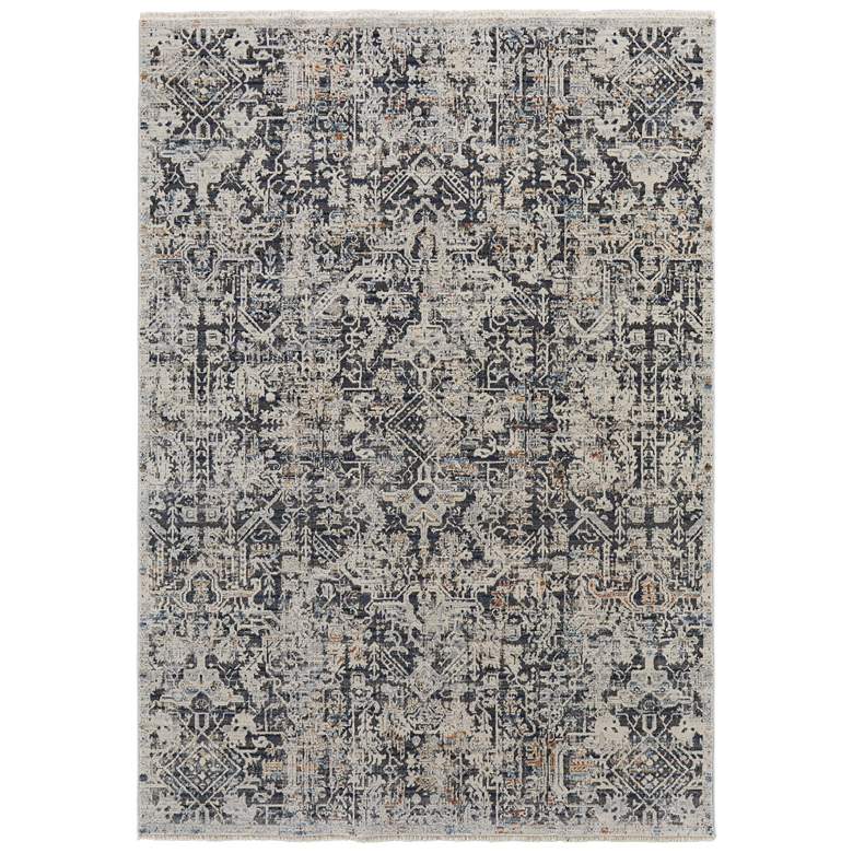 Image 1 Kaia Transitional Distressed Soft Indoor Ivory Area Rug 39HUF