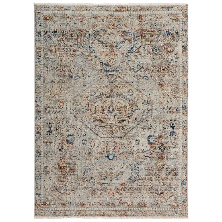 Image 1 Kaia Transitional Medallion Soft Indoor Tan Area Rug 39GJF